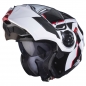 Preview: Caberg Helm Duke Evo Move schwarz/weiß-rot