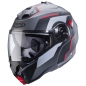 Preview: Caberg Helm Duke Evo Move matt-gun metallic/schwarz-rot