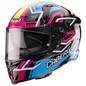 Preview: Caberg Helm | Avalon X | Brama | schwarz/hellblau-fluo-gelb-Fuchsia