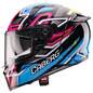 Preview: Caberg Helm | Avalon X | Brama | schwarz/hellblau-fluo-gelb-Fuchsia