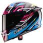 Preview: Caberg Helm | Avalon X | Brama | schwarz/hellblau-fluo-gelb-Fuchsia