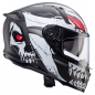 Preview: Caberg Helm Avalon X Punk matt-grau/schwarz-rot