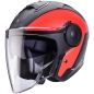 Preview: Caberg Helm Soho Milano schwarz/rot