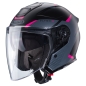 Preview: Caberg Helm | Flyon II | Boss | matt-schwarz/grau-Fuchsia