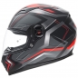 Preview: Germot Helm GM 320 matt-schwarz/rot