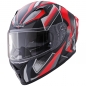 Preview: Germot Helm | GM 711 | matt-schwarz/rot