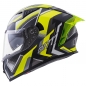 Preview: Germot Helm GM 711 matt-schwarz/fluo-gelb