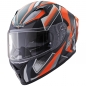 Preview: Germot Helm | GM 711 | matt-schwarz/orange