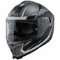 Preview: Germot Helm | GM 811 | matt-schwarz/silber-weiß