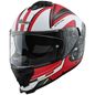 Preview: Germot Helm | GM 811 | matt-schwarz/rot-weiß