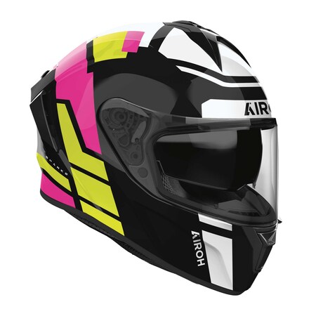 Preview: Airoh Helm | Spark 2 | Lively | weiß/schwarz-pink-fluo-grün