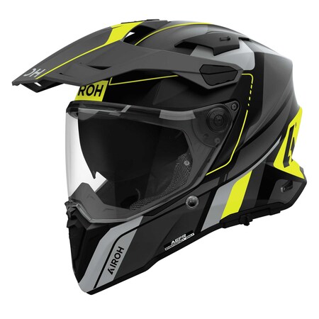 Airoh Helm | Commander 2 | Skip | matt-schwarz/grau-fluo-gelb