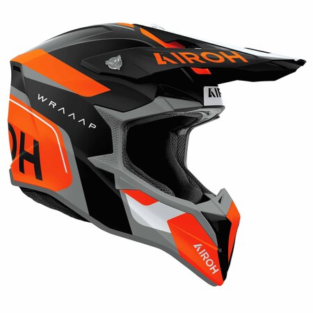 Preview: Airoh Helm | Wraaap | Conquer | matt-schwarz/grau-fluo-orange