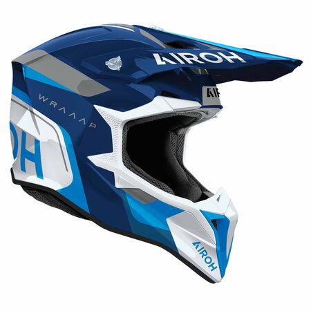 Preview: Airoh Helm | Wraaap | Conquer | blau/weiß-schwarz