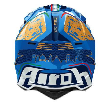 Preview: Airoh Helm | Wraaap | 6 Days Italy | weiß/blau