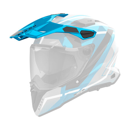 Airoh Schild Commander 2 Mavick blau/grau-weiß