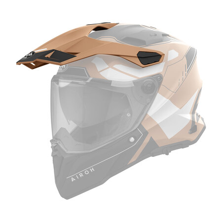 Airoh Schild Commander 2 Reveal matt-sand/schwarz-weiß