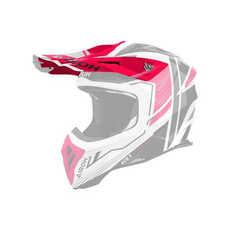 Airoh | Schild | Aviator Ace 2 | Engine | weiß/schwarz-rot