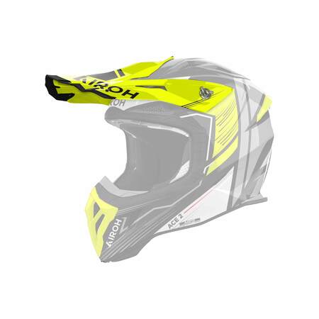 Airoh | Schild | Aviator Ace 2 | Engine | grau/schwarz-fluo-gelb