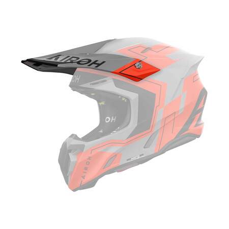 Airoh | Schild | Twist 3 | Dizzy | matt-grau/schwarz-orange