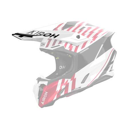 Airoh | Schild | Twist 3 | Thunder | weiß/schwarz-rot
