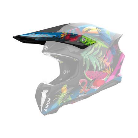 Airoh | Schild | Twist 3 | Amazonia | schwarz/blau-grün-pink