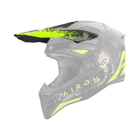 Airoh | Schild | Wraaap | Darkness | matt-schwarz/grau-fluo-gelb