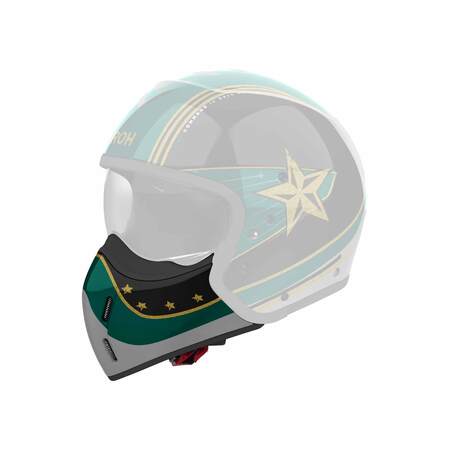 Airoh | Kinnteil | J 110 | Command | schwarz/mint-grün-gold