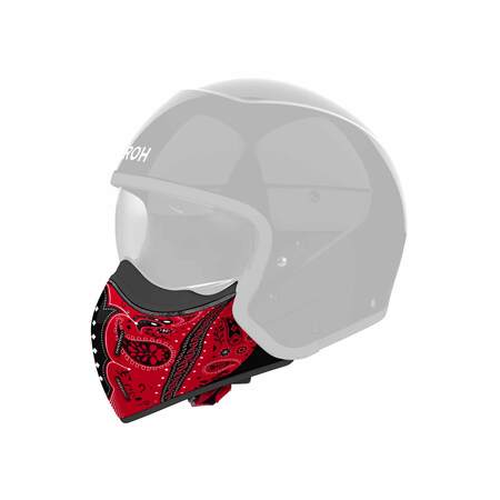 Airoh | Kinnteil | J 110 | Paesly | rot