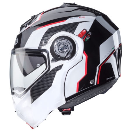 Caberg Helm | Duke Evo | Move | schwarz/weiß-rot