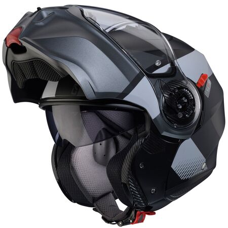 Caberg Helm | Duke Evo | Indy | matt-schwarz/gun metallic-grau