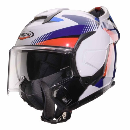 Preview: Caberg Helm | Trip | Lunar | weiß/blau-rot