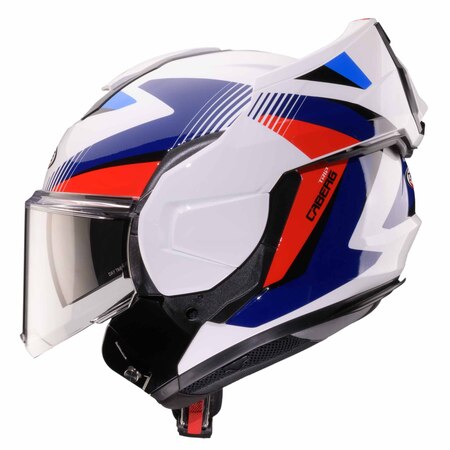 Preview: Caberg Helm | Trip | Lunar | weiß/blau-rot