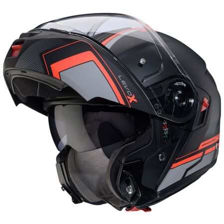 Caberg Helm | Levo X | Elite | matt-schwarz/anthrazit-rot