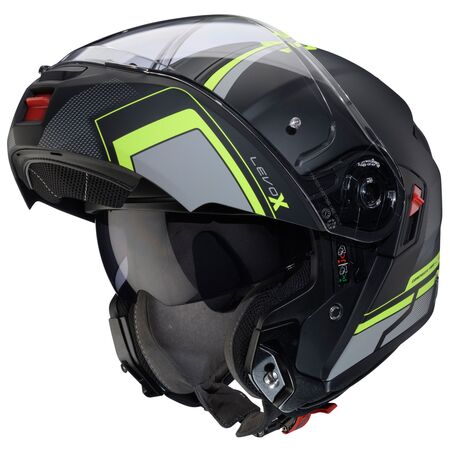 Caberg Helm | Levo X | Elite | matt-schwarz/anthrazit-fluo-gelb