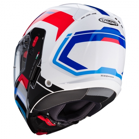 Caberg Helm Horus X Road weiß/schwarz-blau-rot