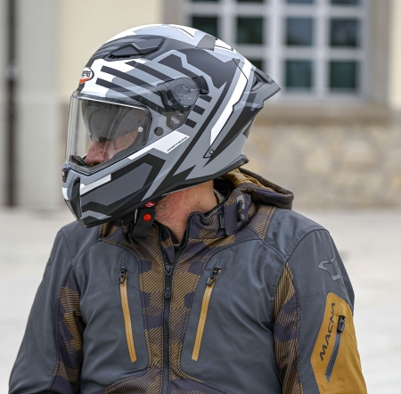 Caberg Helm | Drift Evo II | Horizon | matt-grau/schwarz-weiß