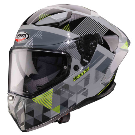 Caberg Helm | Drift Evo II | Prism | grau/schwarz-fluo-gelb