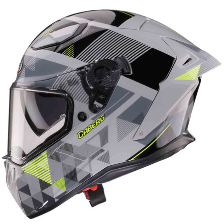 Caberg Helm | Drift Evo II | Prism | grau/schwarz-fluo-gelb