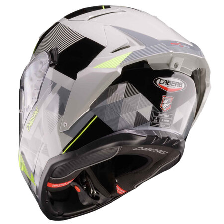 Caberg Helm | Drift Evo II | Prism | grau/schwarz-fluo-gelb