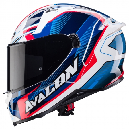 Caberg Helm | Avalon X | Optic | weiß/blau-rot