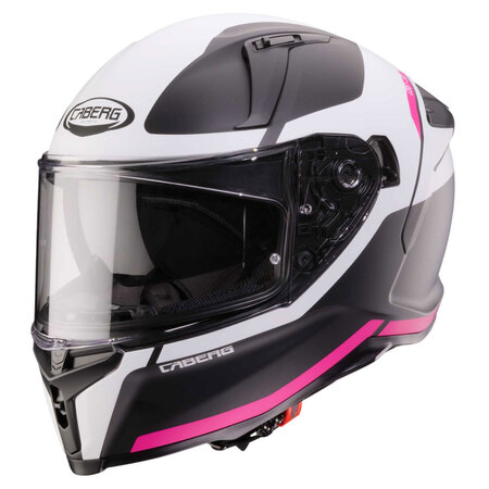 Caberg Helm | Avalon X | Pure | matt-schwarz/weiß-fluo-Fuchsia