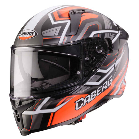 Caberg Helm | Avalon X | Brama | matt-schwarz/fluo-rot-anthrazit