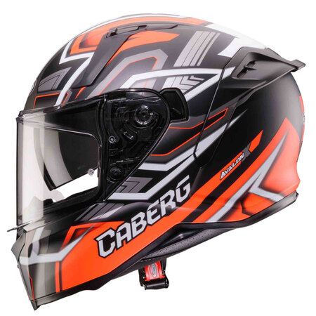 Caberg Helm | Avalon X | Brama | matt-schwarz/fluo-rot-anthrazit