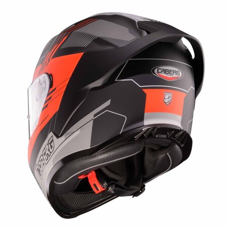 Preview: Caberg Helm | Roxter | Colt | matt-schwarz/grau-fluo-rot