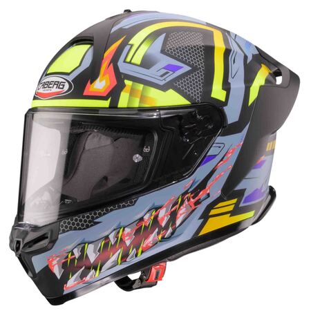 Caberg Helm | Roxter | Hunter | matt-schwarz/grau-fluo-gelb