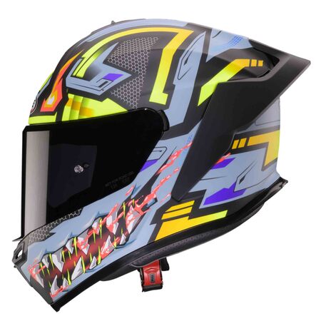 Preview: Caberg Helm | Roxter | Hunter | matt-schwarz/grau-fluo-gelb