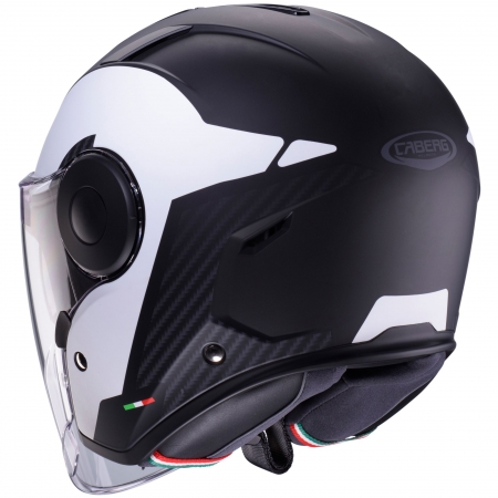 Caberg Helm | Soho | Milano | matt-schwarz/weiß