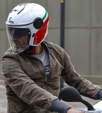 Caberg Helm | Soho | Zephir | Italia weiß/grün-rot