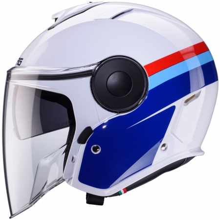 Caberg Helm Soho Zephir weiß/blau-rot